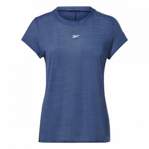 Women’s Short Sleeve T-Shirt Reebok Workout Ready Dark blue image 1