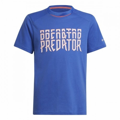 Child's Short Sleeve T-Shirt Adidas Predator Blue image 1