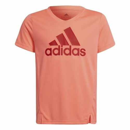 Krekls ar Īsām Piedurknēm Bērniem Adidas Designed to Move Laša krāsas image 1