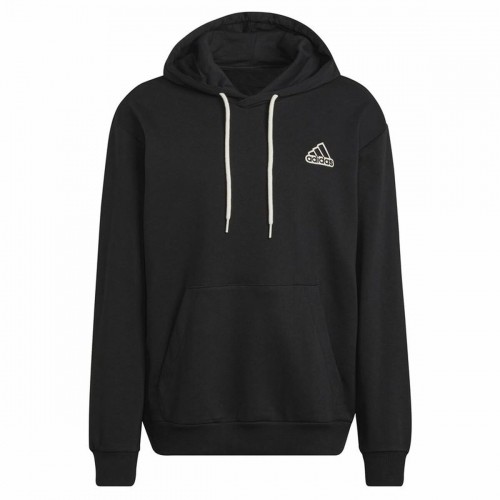 Vīriešu Sporta Krekls ar Kapuci Adidas Essentials Feelcomfy Melns image 1