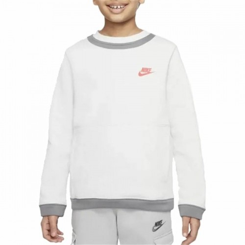 Bērnu Sporta Krekls bez Kapuča Nike Amplify  Balts image 1