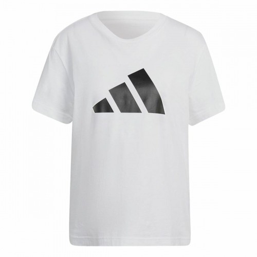 Sieviešu Krekls ar Īsām Piedurknēm Adidas Future Icons Balts image 1