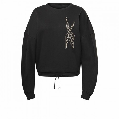 Women’s Sweatshirt without Hood Reebok Modern Safari Black image 1