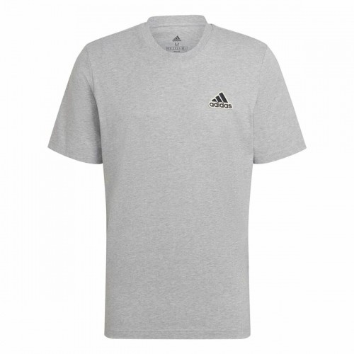 Men’s Short Sleeve T-Shirt Adidas Essentials Feelcomfy Grey image 1
