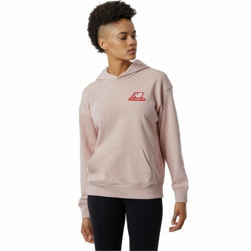 Sieviešu Sporta Krekls ar Kapuci New Balance Essentials Candy Rozā image 1