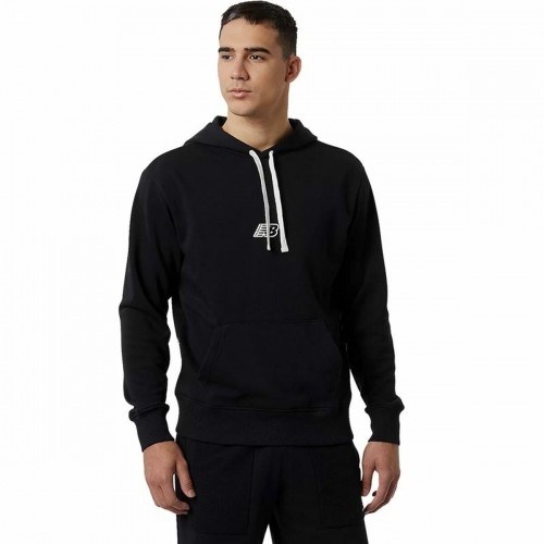 Толстовка с капюшоном мужская New Balance Essentials Fleece Чёрный image 1