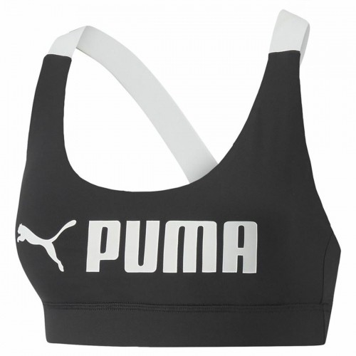 Спортивный бюстгальтер Puma Чёрный Белый Разноцветный image 1