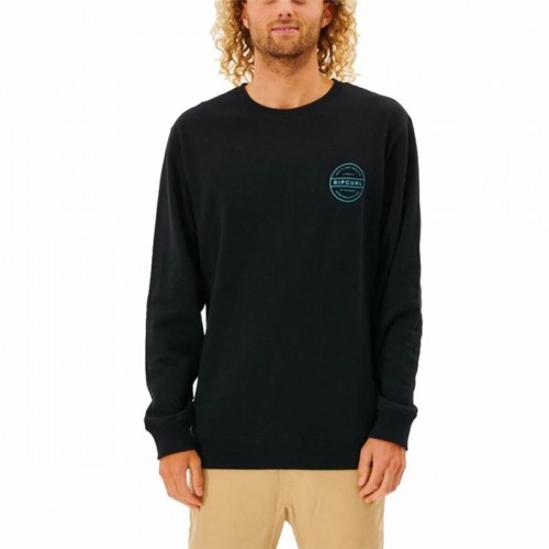 Men’s Sweatshirt without Hood Rip Curl Re Entry Crew Black image 1