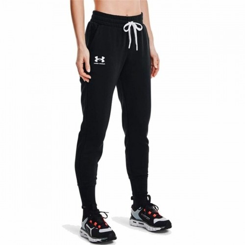 Длинные спортивные штаны Under Armour Женщина Чёрный image 1
