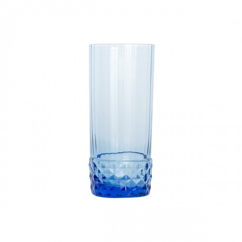 Set of glasses Bormioli Rocco America'20s Blue 6 Units Glass (400 ml) image 1