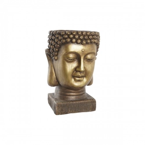 stādītājs DKD Home Decor Stikla šķiedras Bronza Buda Austrumniecisks (25 x 25 x 36 cm) image 1