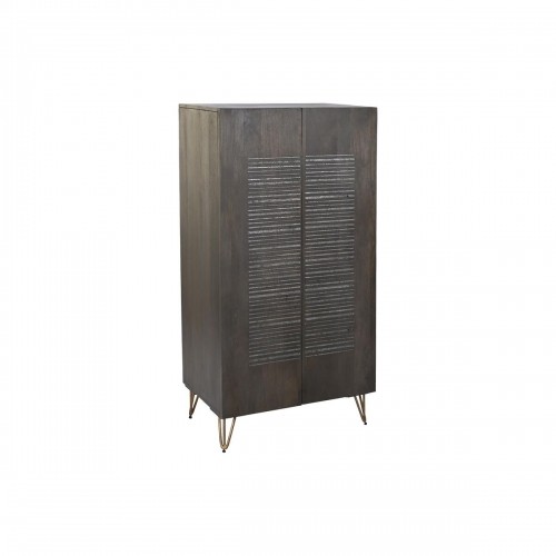 Cupboard DKD Home Decor Brown Metal Mango wood 70 x 45 x 142 cm image 1