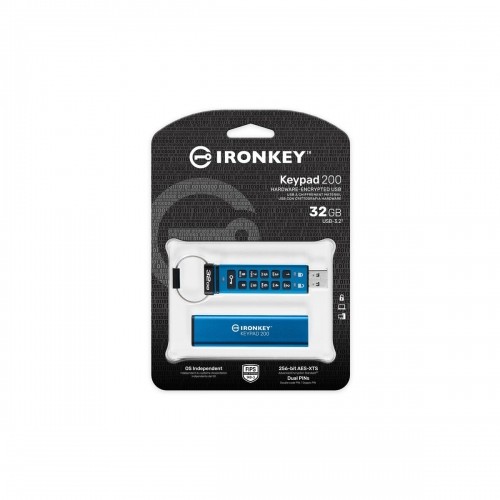 Pendrive Kingston IKKP200/32GB Blue 32 GB image 1