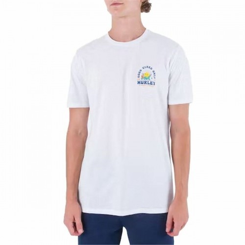 Men’s Short Sleeve T-Shirt Hurley Everyday Vacation White image 1