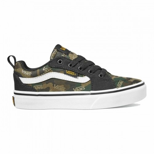 Children’s Casual Trainers Vans Filmore High Top Green Camouflage image 1