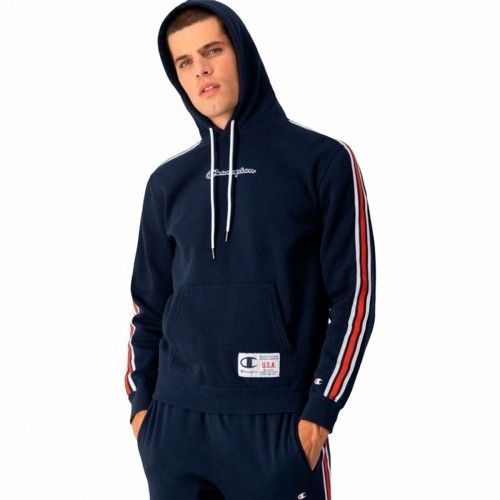 Men’s Hoodie Champion Navy Blue image 1