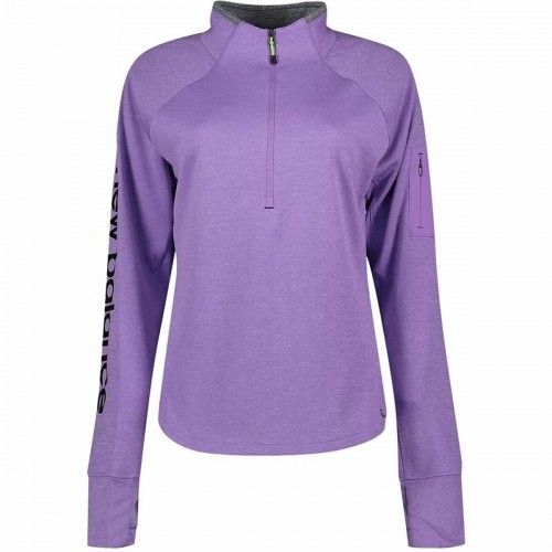 Sieviešu Sporta Krekls bez Kapuča New Balance Impact Run Violets image 1