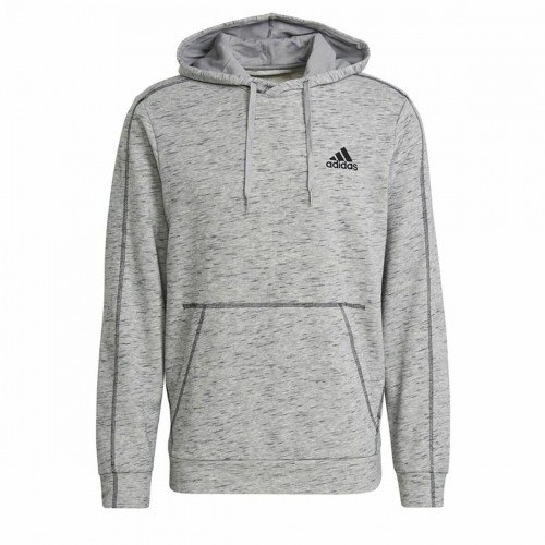 Men’s Hoodie Adidas Essentials Mélange Embroidered Light grey image 1