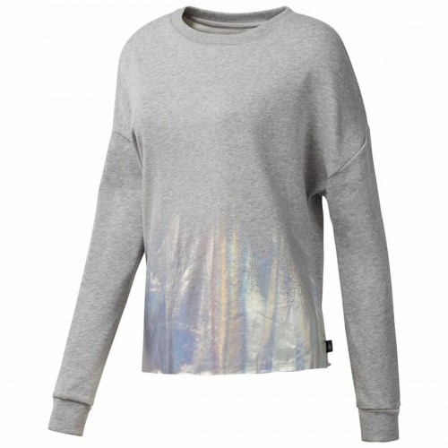 Men’s Sweatshirt without Hood Reebok Foil Crew Light grey image 1