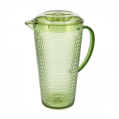 Jar with Lid and Dosage Dispenser Quid Viba Green Plastic (2,4 L) image 1