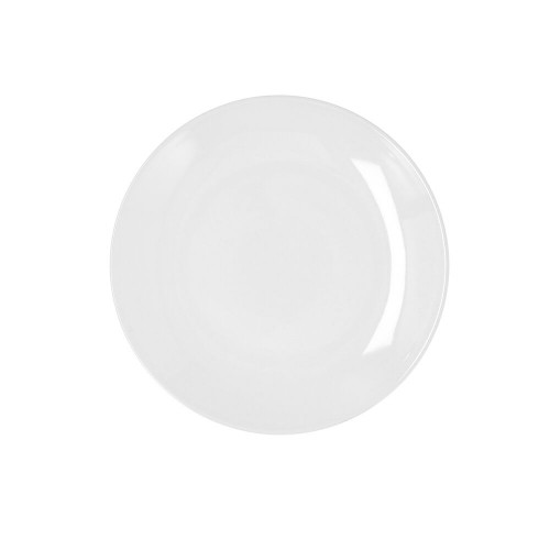 Flat plate Bidasoa Glacial Coupe Ceramic White (21 cm) (Pack 6x) image 1