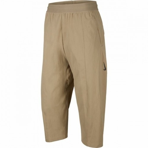 Long Sports Trousers Nike Dri-Fit Yoga Beige Men image 1