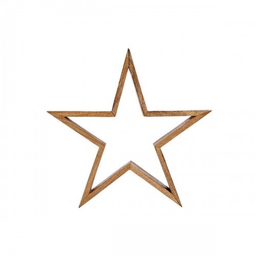 Christmas star Brown Wood 50 x 12 x 50 cm Shape image 1