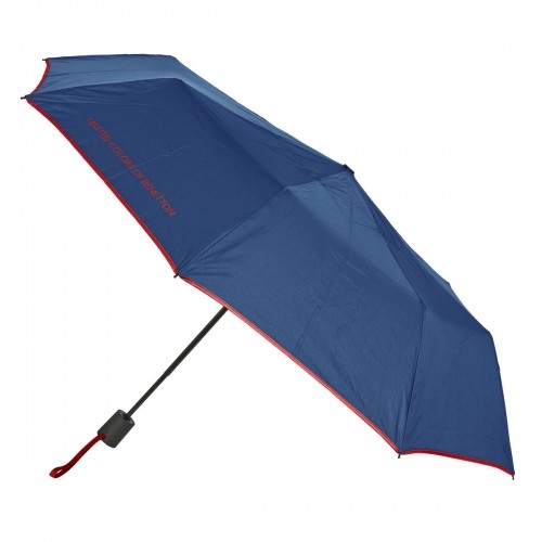 Foldable Umbrella Benetton Navy Blue (Ø 93 cm) image 1