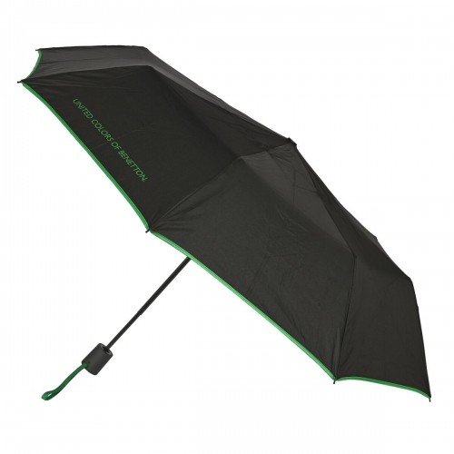 Foldable Umbrella Benetton Black (Ø 93 cm) image 1