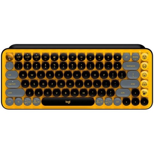 LOGITECH POP Keys Wireless Mechanical Keyboard With Emoji Keys - BLAST_YELLOW - RUS - BT - INTNL - BOLT image 1