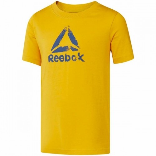 Children’s Short Sleeve T-Shirt Reebok Elemental Yellow image 1