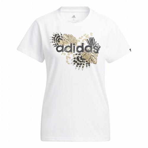 Футболка с длинным рукавом женская Adidas Print Graphic Белый image 1