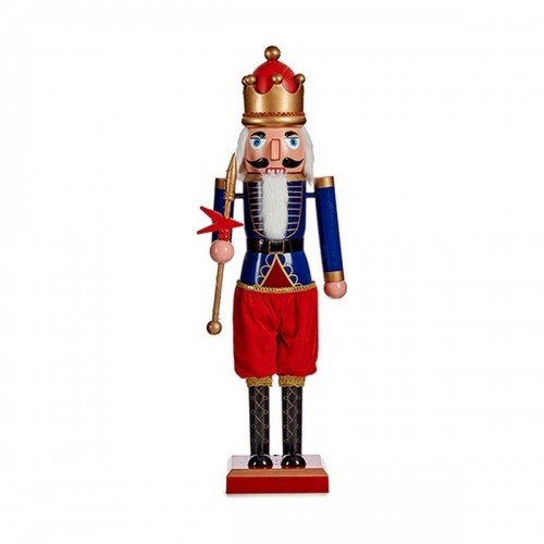 Decorative Figure Red Blue Nutcracker 12,5 x 40 x 9 cm Plastic image 1