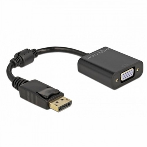 DisplayPort to VGA adapter DELOCK 61006 Black image 1