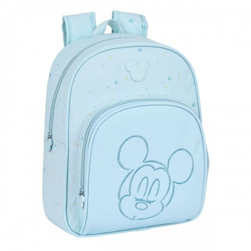 School Bag Mickey Mouse Clubhouse Baby Light Blue (28 x 34 x 10 cm) image 1