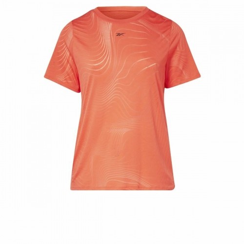 Women’s Short Sleeve T-Shirt Reebok Burnout Orange image 1