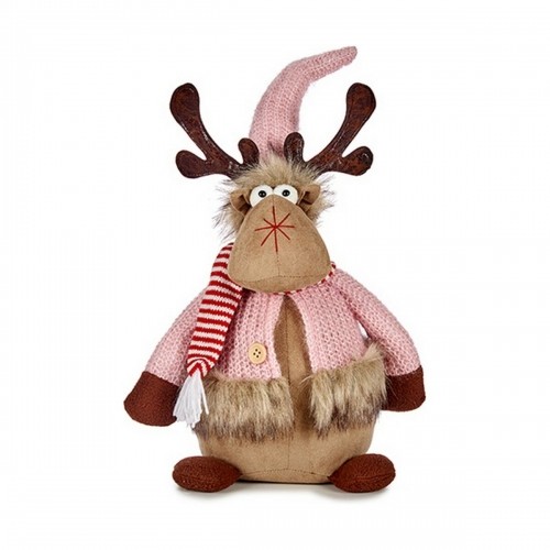 Christmas Reindeer Pink Brown 15 x 43 x 19 cm image 1