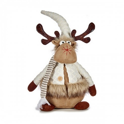 Christmas Reindeer Brown White 15 x 43 x 19 cm image 1