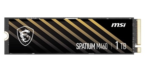 SSD|MSI|SPATIUM M460|1TB|M.2|PCIE|NVMe|3D NAND|Write speed 4500 MBytes/sec|Read speed 5000 MBytes/sec|MTBF 1500000 hours|S78-440L930-P83 image 1