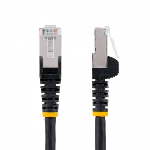 UTP Category 6 Rigid Network Cable Startech NLBK-1M-CAT6A-PATCH Black 1 m image 1