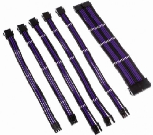 PSU Kabeļu Pagarinātāji Kolink Core 6 Cables Black / Titan Purple image 1