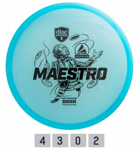 Discgolf DISCMANIA Midrange Driver MAESTRO Active Premium Blue 4/3/0/2 image 1