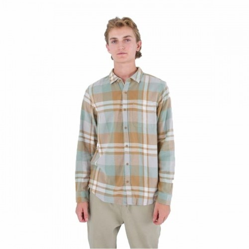 Men’s Long Sleeve Shirt Hurley Portland Organic Brown image 1