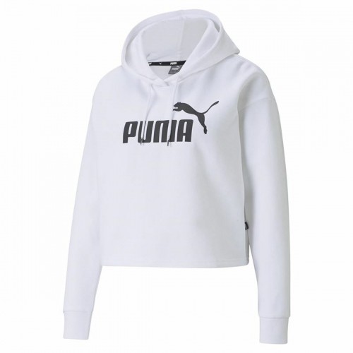 Sieviešu Sporta Krekls ar Kapuci Puma Essentials Logo Balts image 1