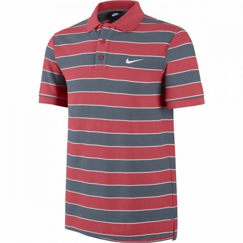 Поло с коротким рукавом мужское Nike Matchup Stripe 2 Серый Красный image 1