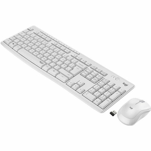 Keyboard and Wireless Mouse Logitech MK295 White French AZERTY image 1