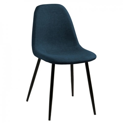 Krēsls WILMA 44.5x56xH84cm melns/t.zils image 1