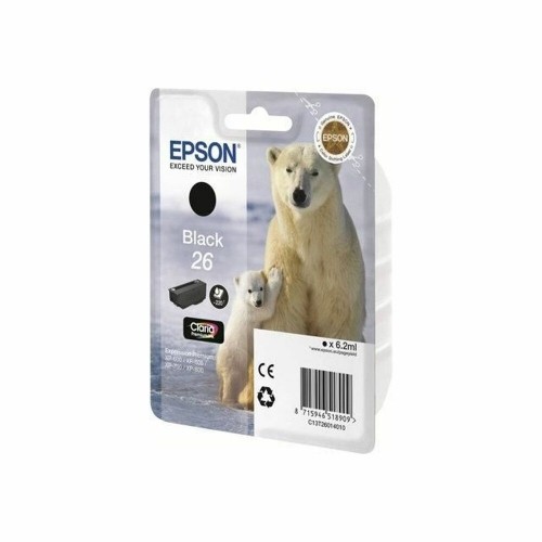 Картридж с оригинальными чернилами Epson T2601 Чёрный image 1