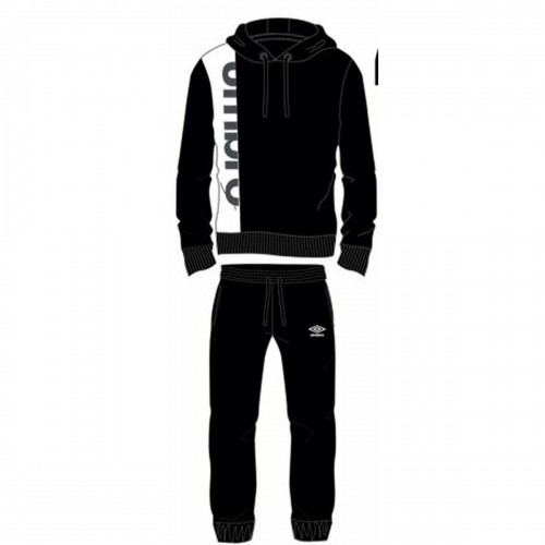 Tracksuit for Adults Umbro HOODED 00509  Black image 1