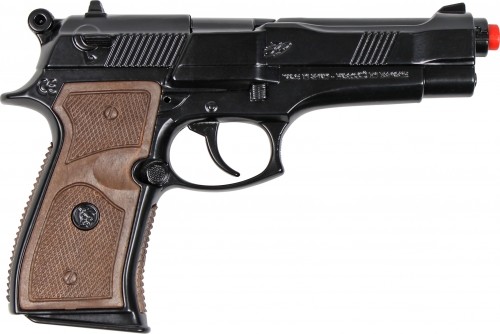 Gonher Guns GONHER policista pistole, 8 šāviņi, melna, 39/6 image 1